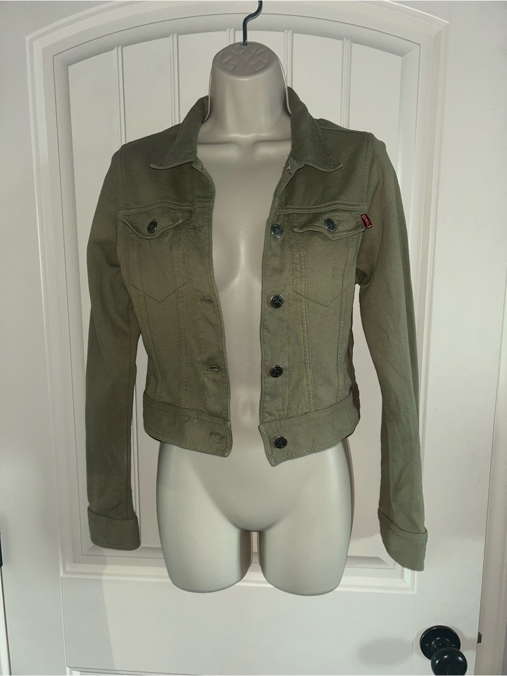 NEW Hard Tail Forever Olive Cotton Button Up Jacket Sz S